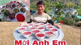 Siêu Tiết Canh Cùng AE NSTB Và Món Thịt Cầy 5 món/ Hoàng Việt Tây Bắc
