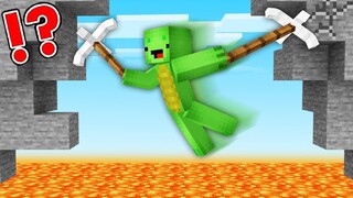 Mikey & JJ Found A GRAPPLING HOOK in Minecraft - Maizen