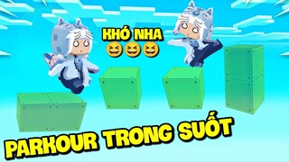 MEOWPEO THỬ THÁCH PARKOUR BLOCK TRONG SUỐT SIÊU DỊ VÀ CÁI KẾT BẤT NGỜ TRONG MINI WORLD