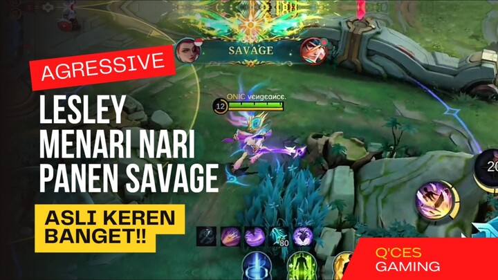 Lesley menari nari panen SAVAGE