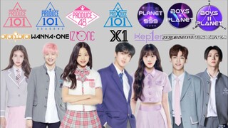 RANK1PRODUCE 101/PRODUCE 101 S2/PRODUCE 48/PRODUCE X 101/GIRLS PLANET 999/BOYS PLANET/BOYS II PLANET