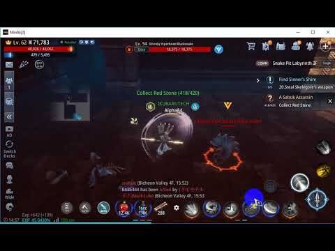 [MIR4] Snake Pit Request - A Sabuk Assassin  - Collect Red Stone