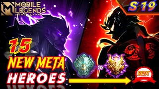 15 META HEROES MOBILE LEGENDS 2021 (SEASON 19) | Mobile Legends Tier List | MLBB