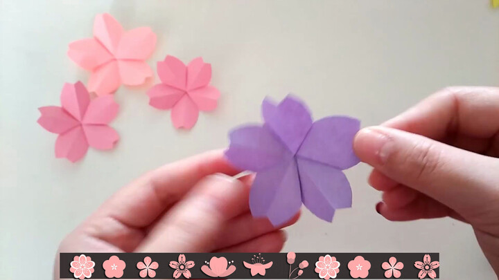 Một Tờ Giấy Là Có Thể Gấp Được Hoa Đào, Siêu Đơn Giản