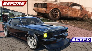 Rebuilding a FORD MUSTANG HARDTOP 1965 - NFS HEAT