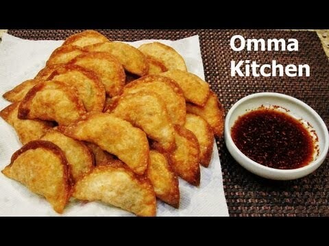 Korean Kimchi Mandoo 김치만두 (Kimchi Dumpling) Korean Side Dish by Omma's Kitchen