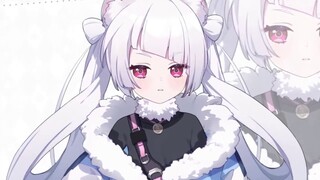 【Live2D model display】⚠️ʕ•͡-•ʔ ฅ Super cute little white weasel appears⚠️