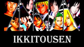 [MMD NarutoXOne Piece]Naruto, Sasuke, Sai, Kiba, Neji, Luffy, Zoro, Sanji, Kid&Law - Ikkitousen