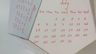 Unique Football Calendar DIY – 12 Months, 12 Pentagons!