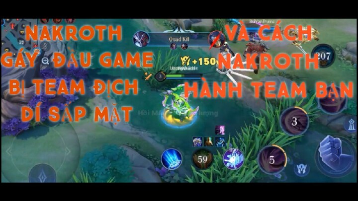 Nakroth Thách Thức Team Địch Và Bị Dí sấp Mặt