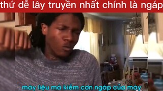 thứ dễ lây truyền nhất chính là ngáp #haihuoc