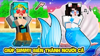 YABUN THỬ THÁCH 24 GIỜ GIÚP SIMMY THÀNH NGƯỜI CÁ TRONG MINECRAFT SIMMY BIẾN THÀNH NGƯỜI CÁ