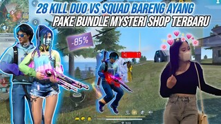 RIVIEW BUNDLE MYSTERY SHOP TERBARU !!! BARENG AYANGG 28 KILL - FREE FIRE INDONESIA