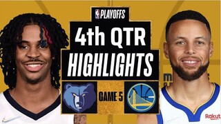 Golden State Warriors vs Memphis Grizzlies game 5: 4th Qtr Highlights | May 11 | NBA 2022 Playoffs