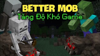 🔥ADDON/MOD BETTER MOB CỰC HAY TĂNG ĐỘ KHÓ GAME CHO MINECRAFT PE 1.19