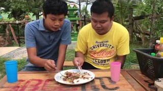 ผัดกระเพราเนื้อวัวกับอ้ายใหม่