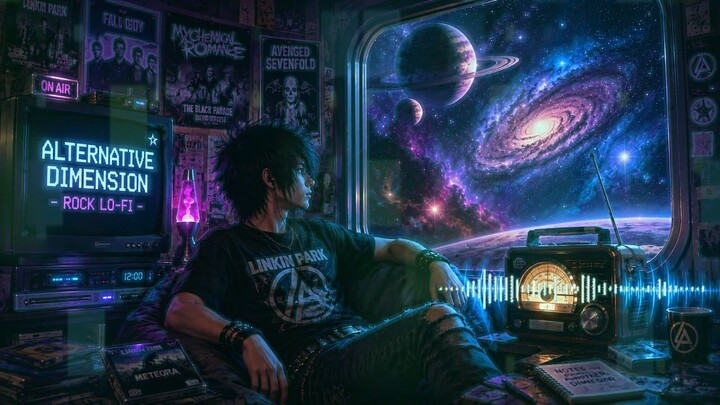 Nostalgic 2000s Nu-Metal Guitars ⚡ Inspired by Linkin Park (1 Hour Focus BGM)