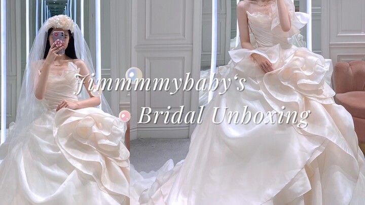 สวมชุดแต่งงาน Jimmy Choo วินาทีนั้นคือดอกกุหลาบของเจ้าชายตัวน้อย | เปิดกล่องชุดแต่งงาน Jimmmmybaby