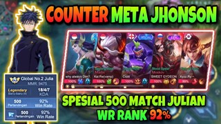 COUNTER META JHONSON❗️SPESIAL 500 MATCH JULIAN WR 92%