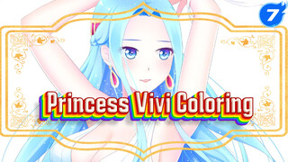 Coloring Process of Princess Vivi | One Piece / Average-level Tablet Painting_7