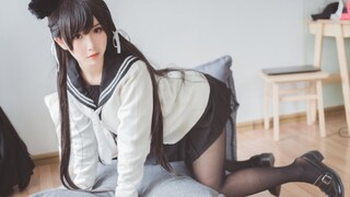 [cos bộ sưu tập] Cô em gái cosplay đồng phục Azur Lane JK Atago Inu một bộ đồng phục tốt như vậy ước tính sẽ có sẵn ở nước ngoài!