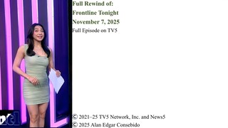 Full Rewind on TV5 | Frontline Tonight – November 7, 2025