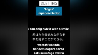 "Abyss" A short monologue 🥺✨ monologue pov japanese voiceacting script foryou duetthis