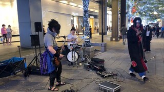 世界が終るまでは… SLAMDUNK op - WANDS _ LIVE cosplay anisong cover no bass Busking 20231210 Round II