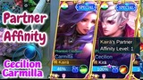 WHEN COUPLE PLAYS ML TOGETHER! PARTNER AFFINITY Cecilion x Carmilla Gameplay