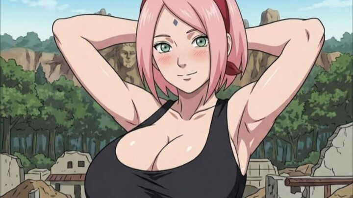MOMEN NARUTO DISEDOT SAKURA LEWAT MULUT