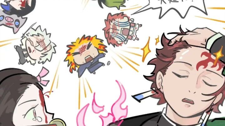 Về chuyện không chết được bị Tanjiro đập một cú búa vào đầu đến ngất xỉu