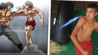 IMITANDO ESCENA DE BAKI RAITAI EN LA VIDA REAL #2(miralo👀👊👊🔥