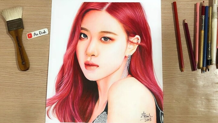 YouTube Master’s Latest Hand-Drawn ROSÉ! I Was Completely Bowled Over—BLACKPINK’s Park Chae-young