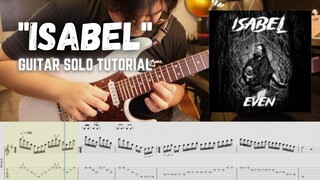 "ISABEL" by EVEN ||  Guitar Solo Tutorial with TABS