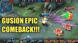 GUSION EPIC COMEBACK! - (MLBB)