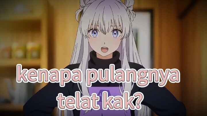 disambut adik tercinta...