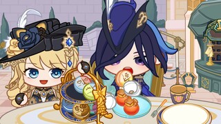 [Genshin Impact mukbang] Tidak ada duel hari ini, ayo makan dulu!