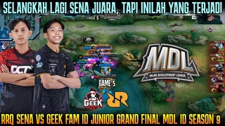 SELANGKAH LAGI SENA JUARA, TAPI INI YANG TERJADI..GAME 5 RRQ SENA VS GEEK FAM JR GRAND FINAL MDL S9