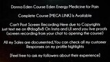 Donna Eden Course Eden Energy Medicine for Pain download