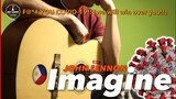 Imagine John Lennon Instrumental guitar karaoke cover with lyrics