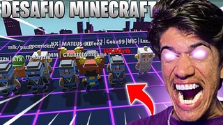 SÓ VALE SKIN DE MINECRAFT NO STUMBLE GUYS - DESAFIO INSANO NO BLOCK DASH