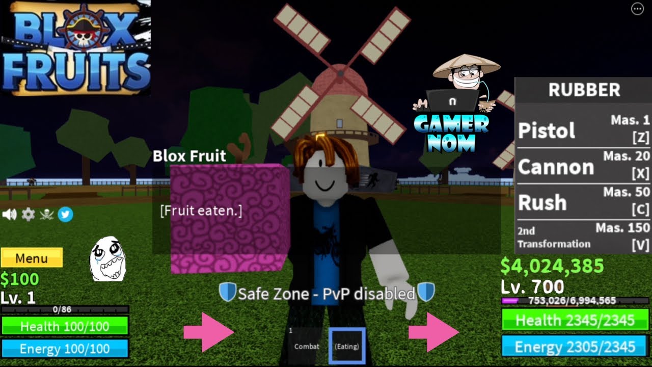 Lvl1 Noob get *NEW* SHADOW FRUIT reach 2nd SEA, BLOX FRUIT