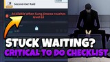 STUCK WAITING FOR EXP!? DO THESE CRITICAL CHECKLIST ITEMS | Solo Leveling: Arise