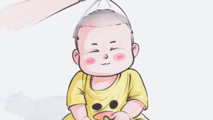Bulat-bulat gemoy, ekspresi kecilnya imut banget!