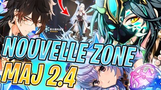 MAJ 2.4 NOUVELLE ZONE ? et Bannière Xiao/Ganyu/Shenhe et Yunjin GENSHIN IMPACT