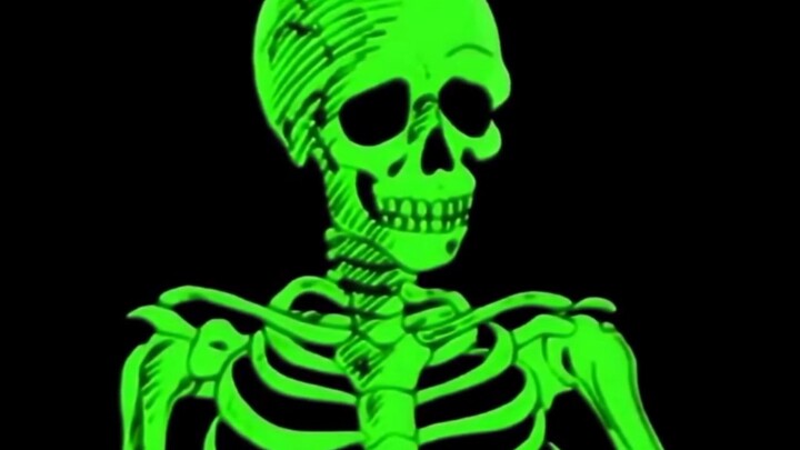 The Creepy Green Skeleton 💀☠️ | Scary Animation #Shorts