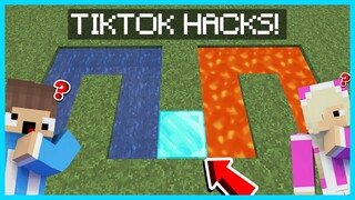 MIPAN & ZUZUZU COBA TIKTOK HACKS RAHASIA UNTUK PRANK TEMAN DI MINECRAFT! WAJIB DICOBA