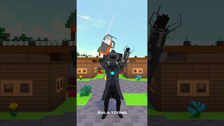 HELP Jax Break Bedrock Vs Catnap Vs Cameraman Pass Mr Beast Challenge - #minecraft #shorts #funny