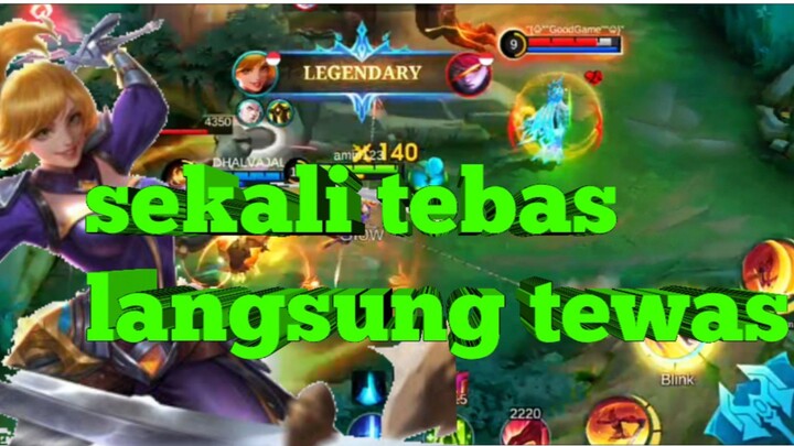 sekali tebas musuh kenak libas