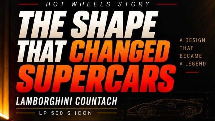 Hot Wheels Lamborghini Countach LP 500 S：改变超级跑车设计的经典造型